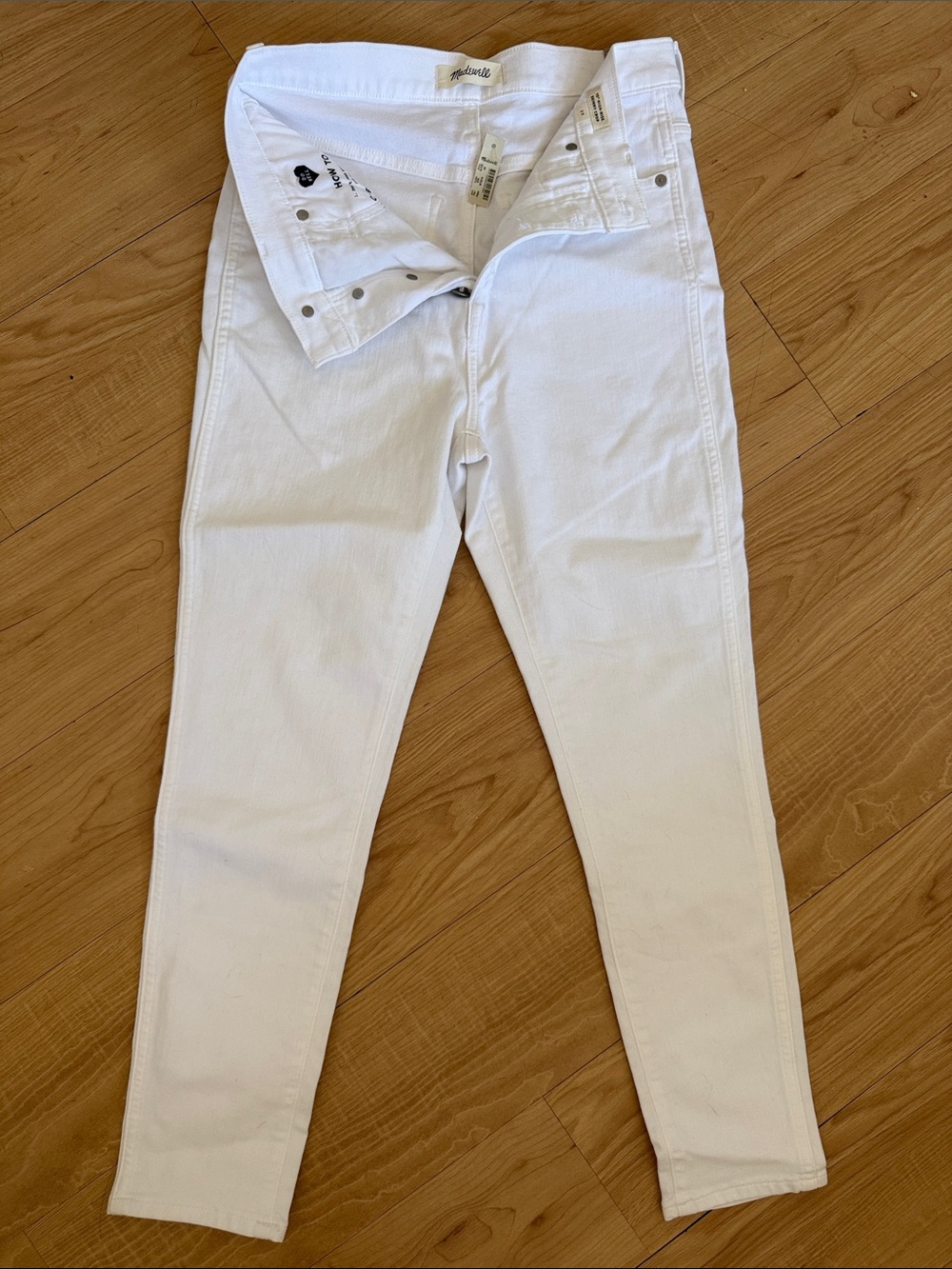 Madewell White Skinny Jeans